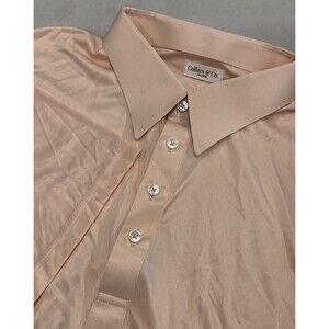 NWOT Collars & Co Men’s 3XL English Spread Collar Polo Shirt – Pink Solid